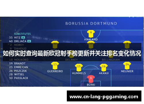 如何实时查询最新欧冠射手榜更新并关注排名变化情况 如何实时查询最新欧冠射手榜更新并关注排名变化情况
